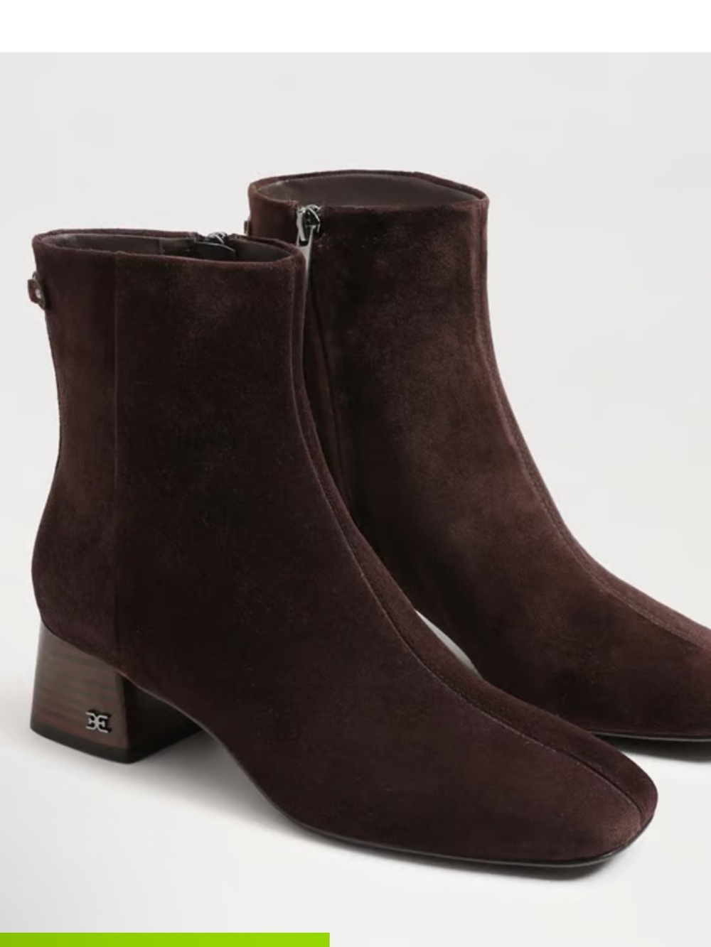 PAIGE Dark Brown Suede Ankle Boots